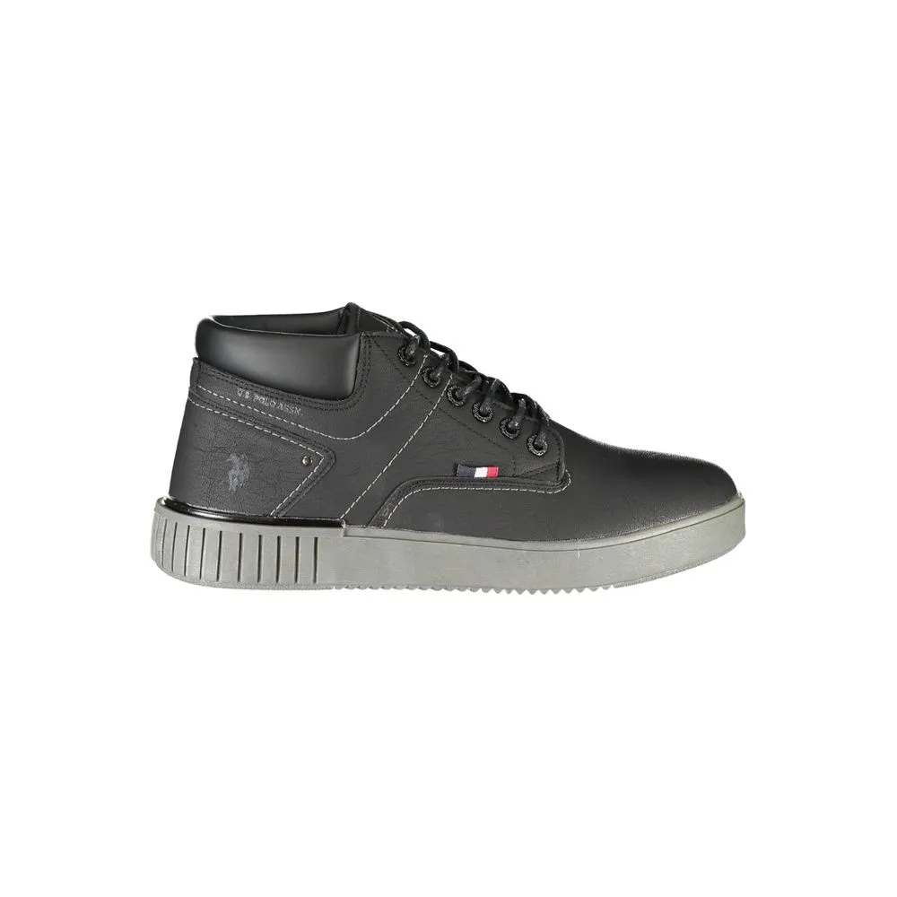Black Polyester Men Sneaker sold by Louxly