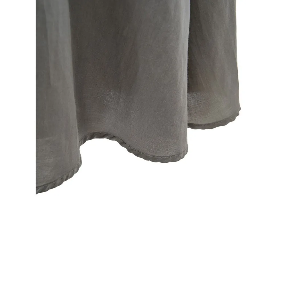 Elegant Silk Gray Dress - Timeless Elegance sold by Louxly product image thumbnail 5