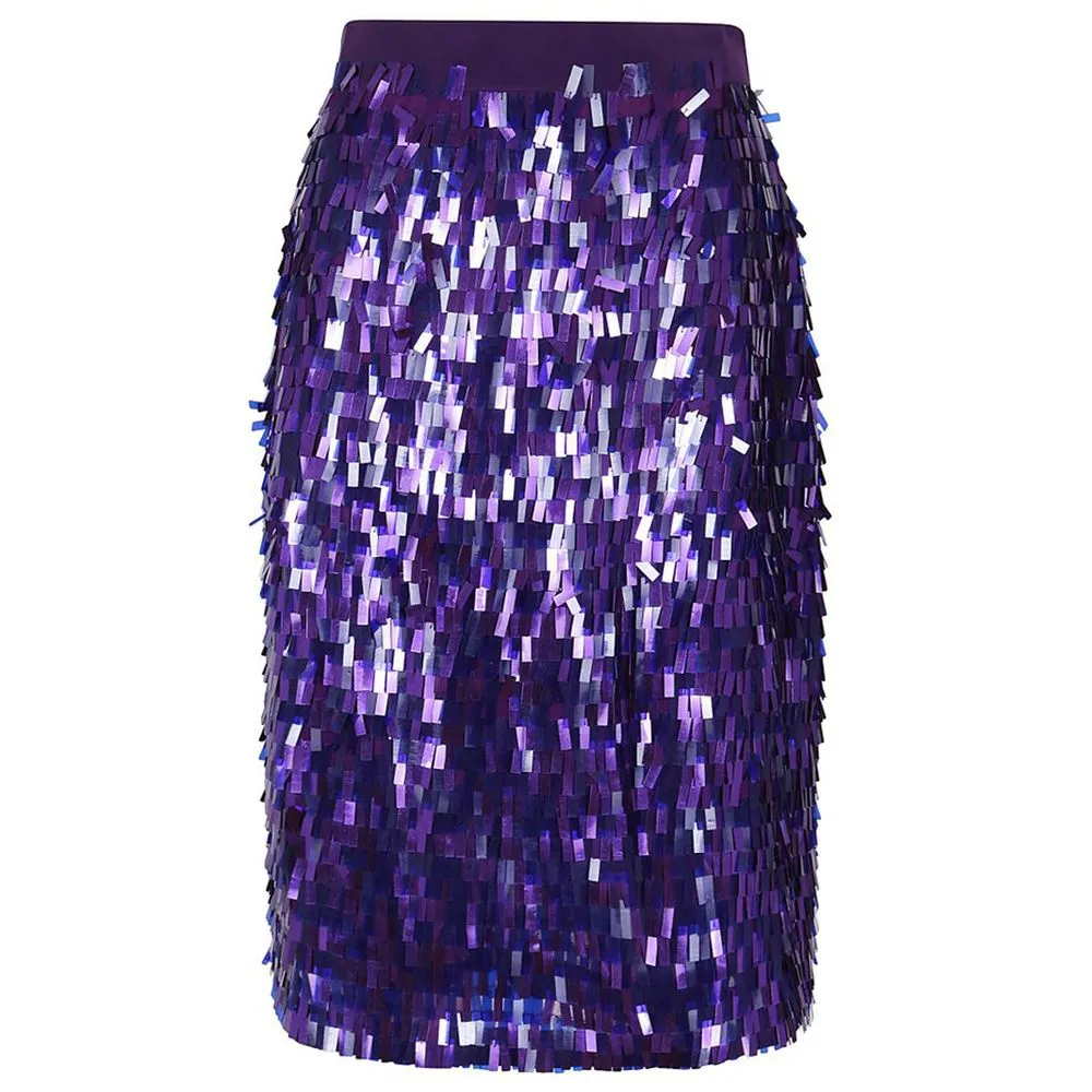 Purple Polyester Skirt sold by Louxly