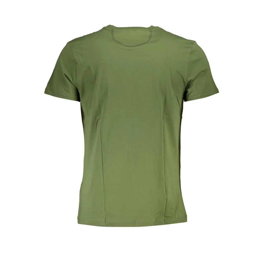Elegant Green Crew Neck Cotton Tee sold by Louxly product image thumbnail 2