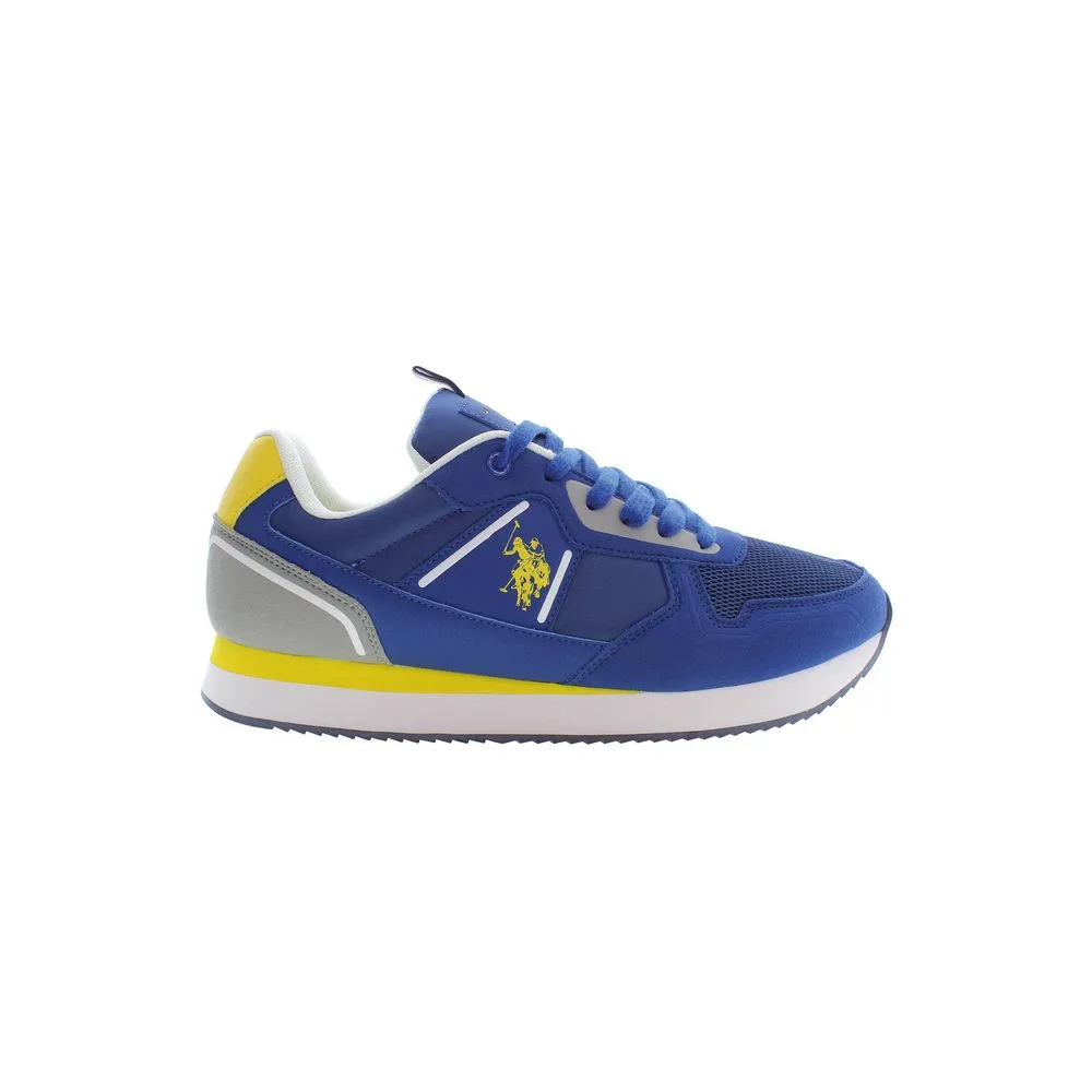Blue Polyester Men Sneaker sold by Louxly