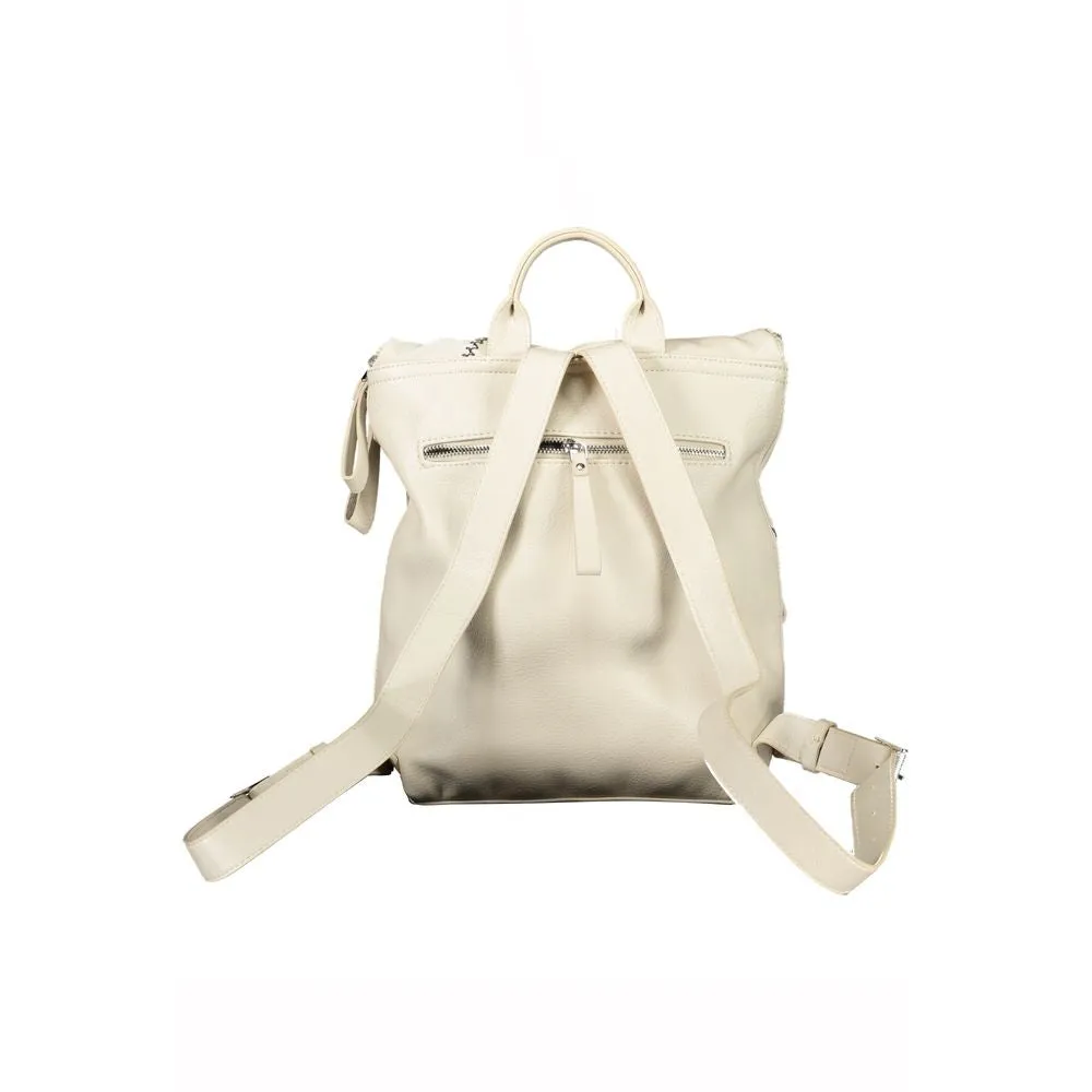 Beige Chic Backpack with Contrasting Details sold by Louxly product image thumbnail 2