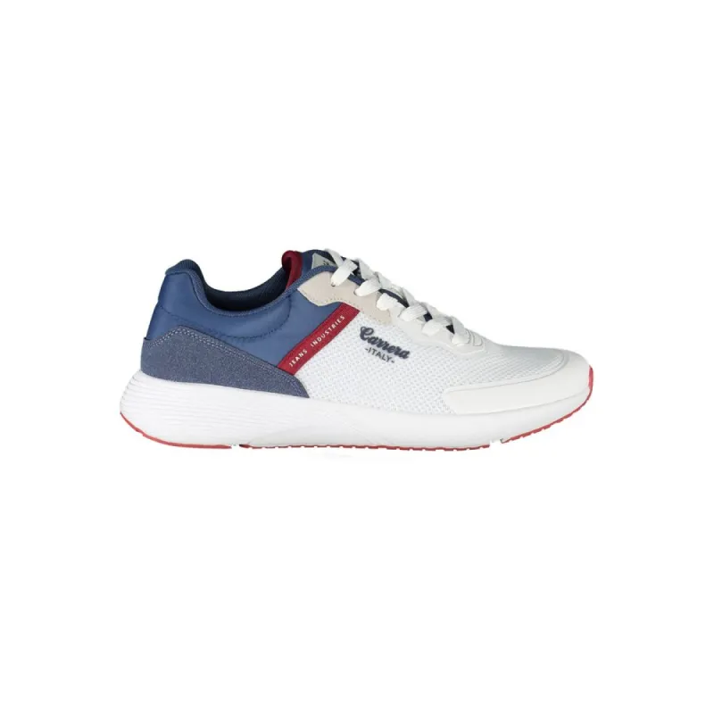 Sleek White Sports Sneakers with Contrast Accents sold by Louxly