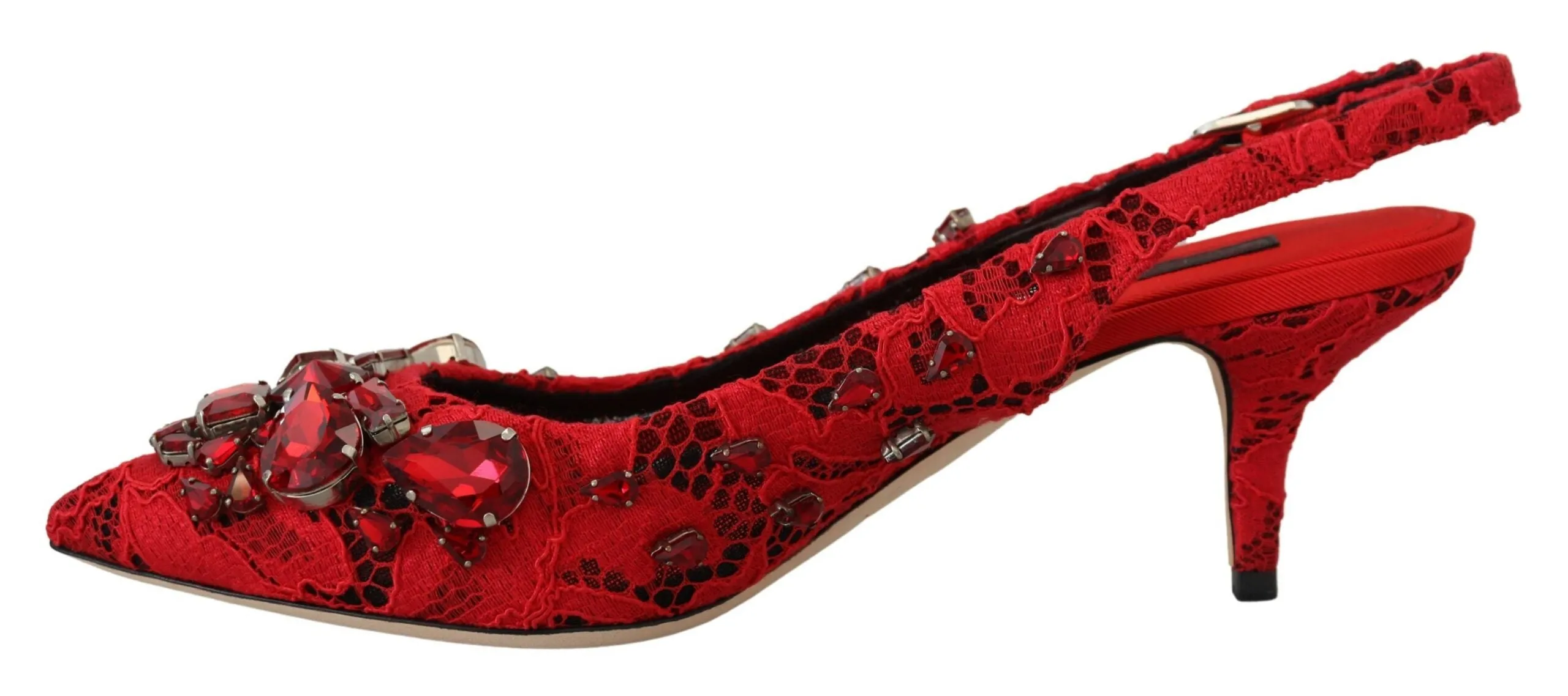 Ruby Red Crystal Slingback Heels sold by Louxly product image thumbnail 5