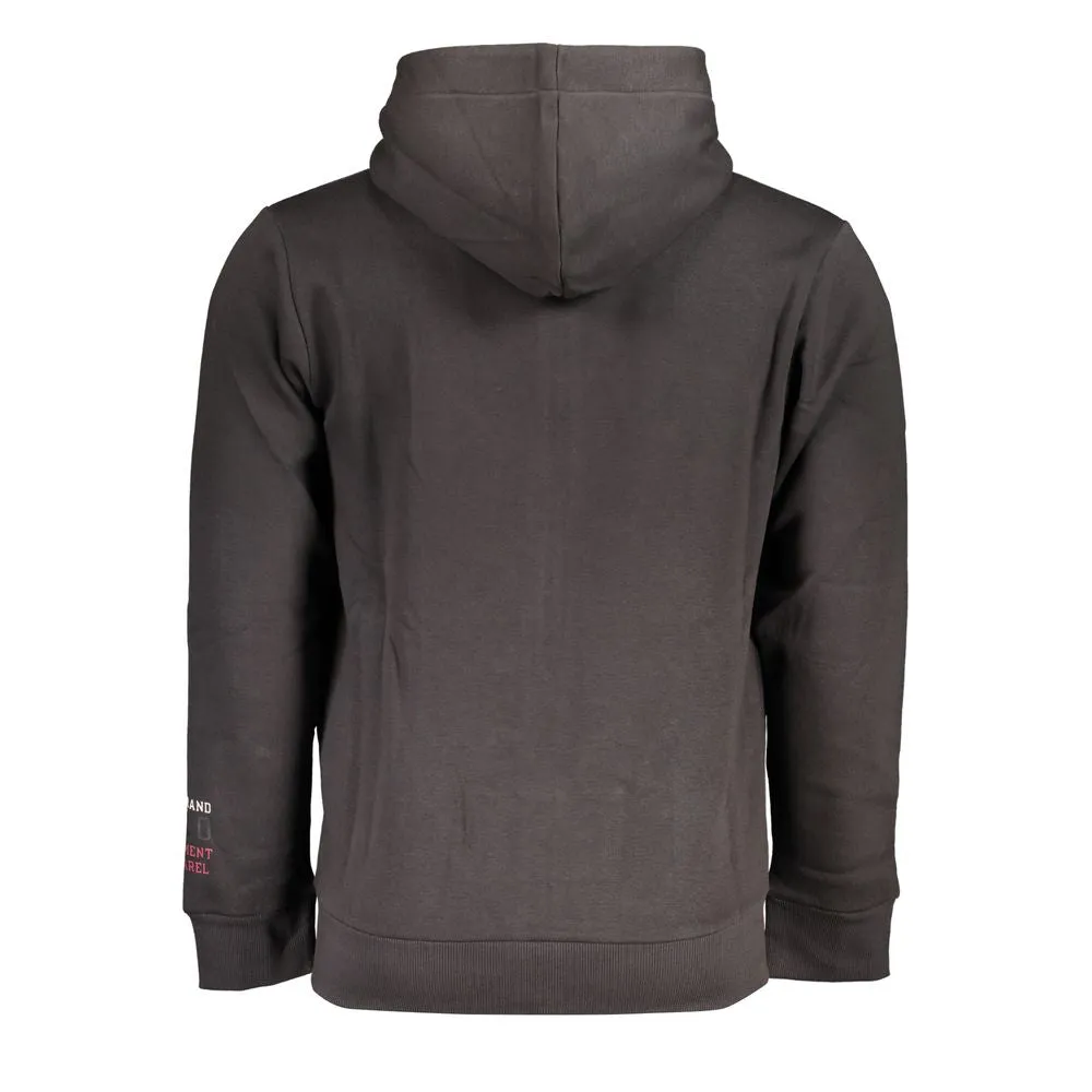 Chic Gray Hooded Fleece Sweatshirt sold by Louxly product image thumbnail 2