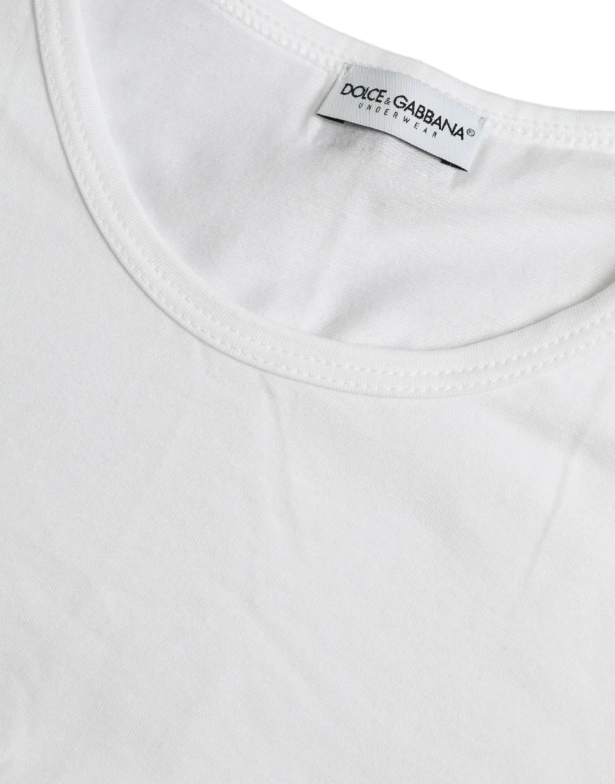White Cotton Round Neck Crewneck Underwear T-shirt sold by Louxly product image thumbnail 5