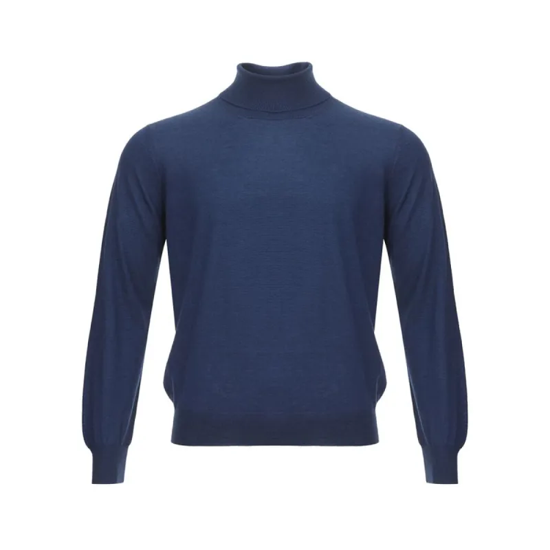 Elegant Cashmere Sweater in Serene Blue sold by Louxly