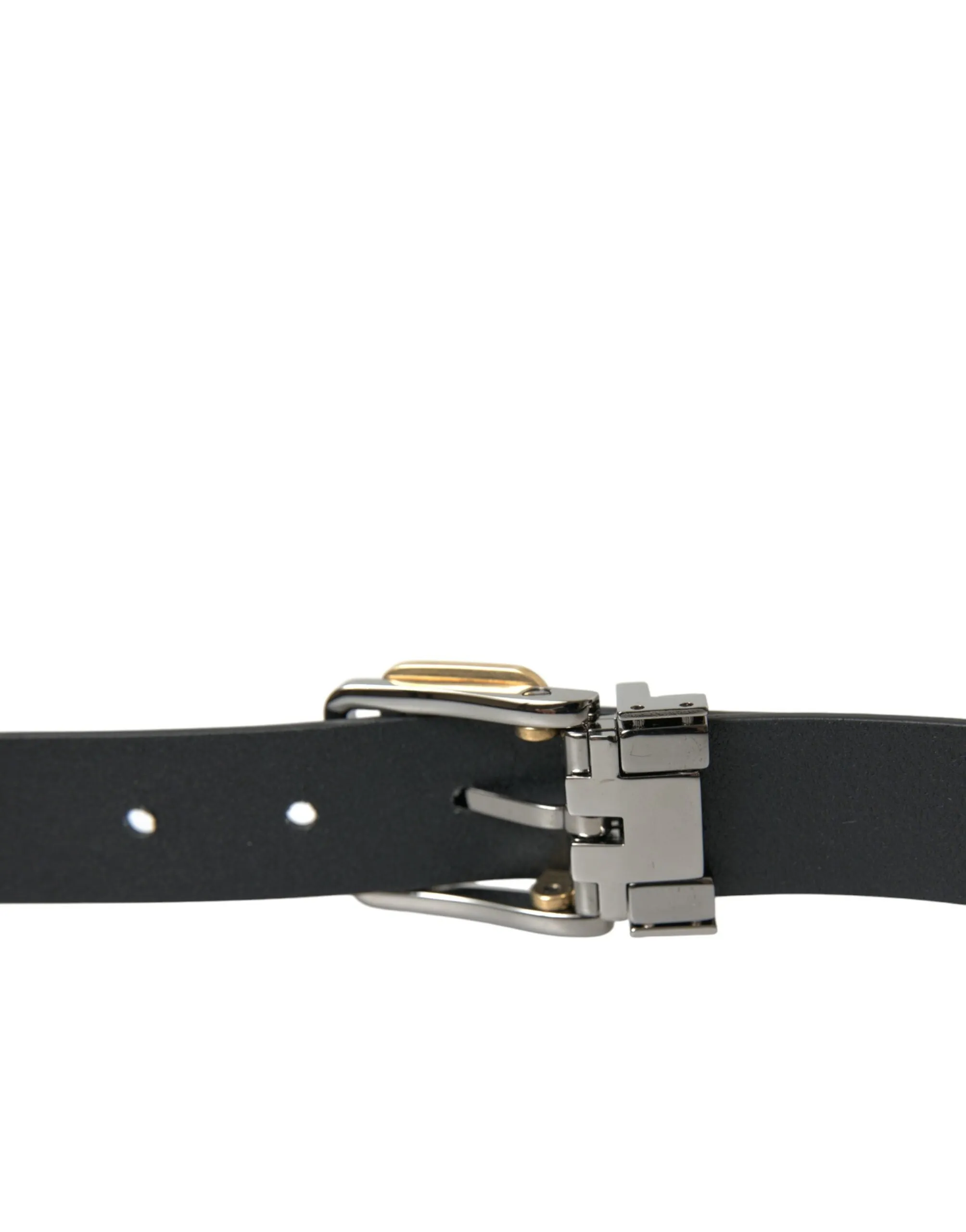 Elegant Black Leather Belt with Metal Buckle sold by Louxly product image thumbnail 5