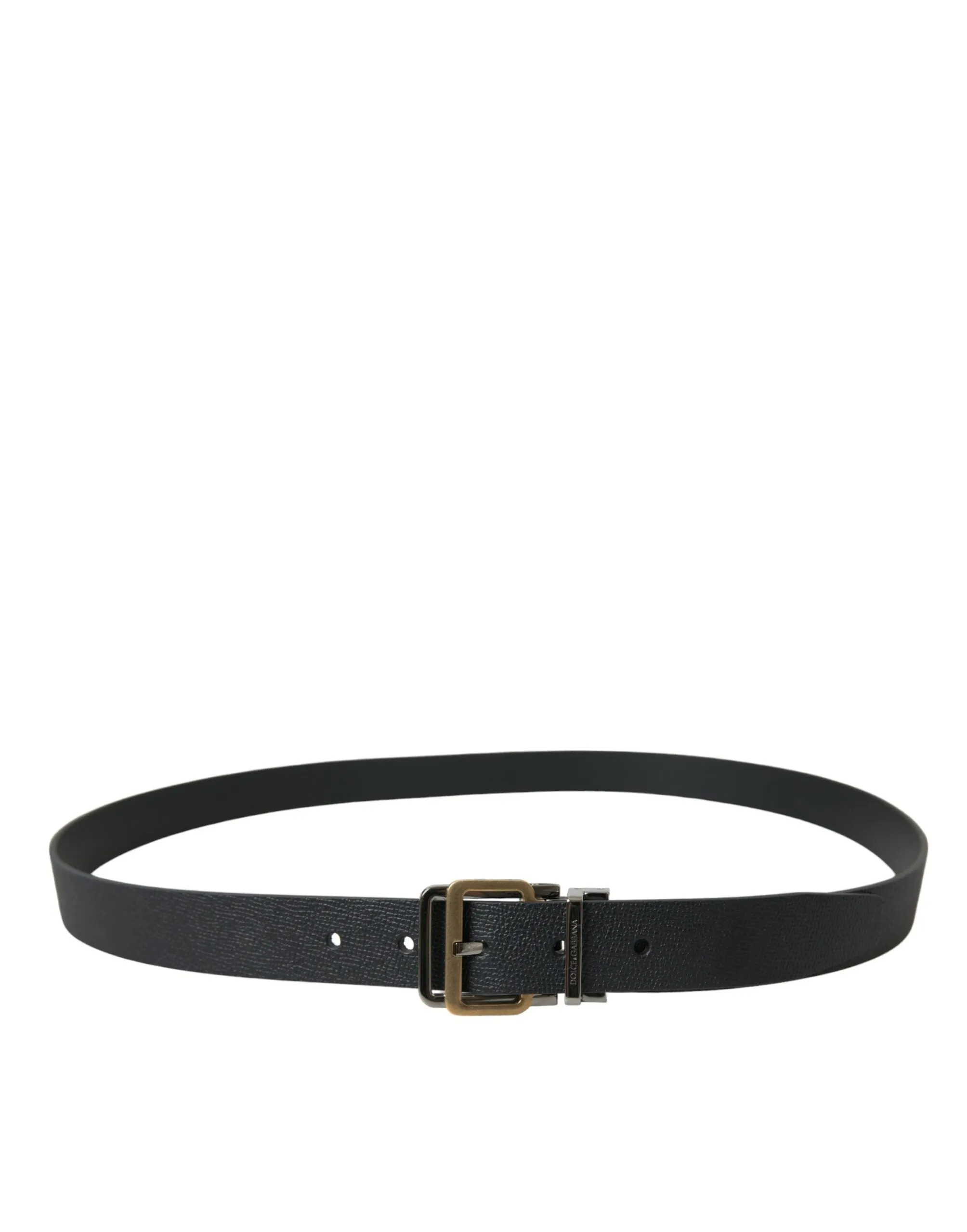 Elegant Black Leather Belt with Metal Buckle sold by Louxly product image thumbnail 2