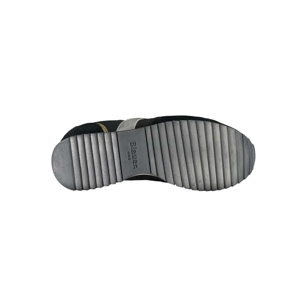 Sleek Black Sports Sneakers with Contrast Accents sold by Louxly product image thumbnail 3