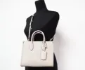 Mirella Small Powder Blush Canvas Shopper Crossbody Handbag Purse sold by Louxly