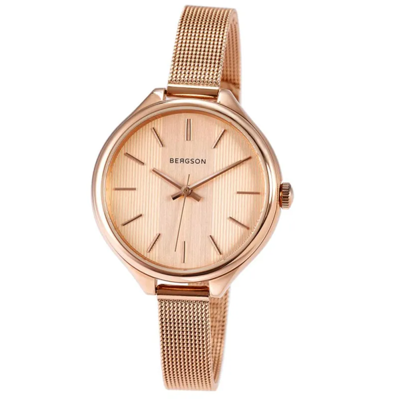 Rose Gold Women Watch made by Louxly