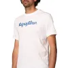 Crisp White Cotton Tee with Logo Print sold by Louxly