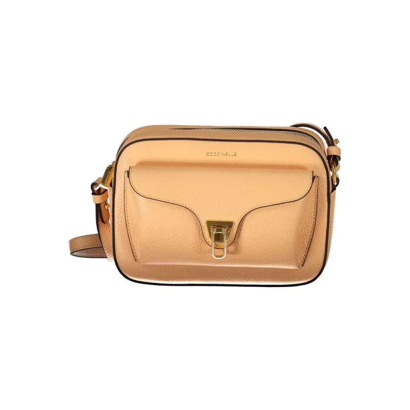 Orange Leather Handbag sold by Louxly