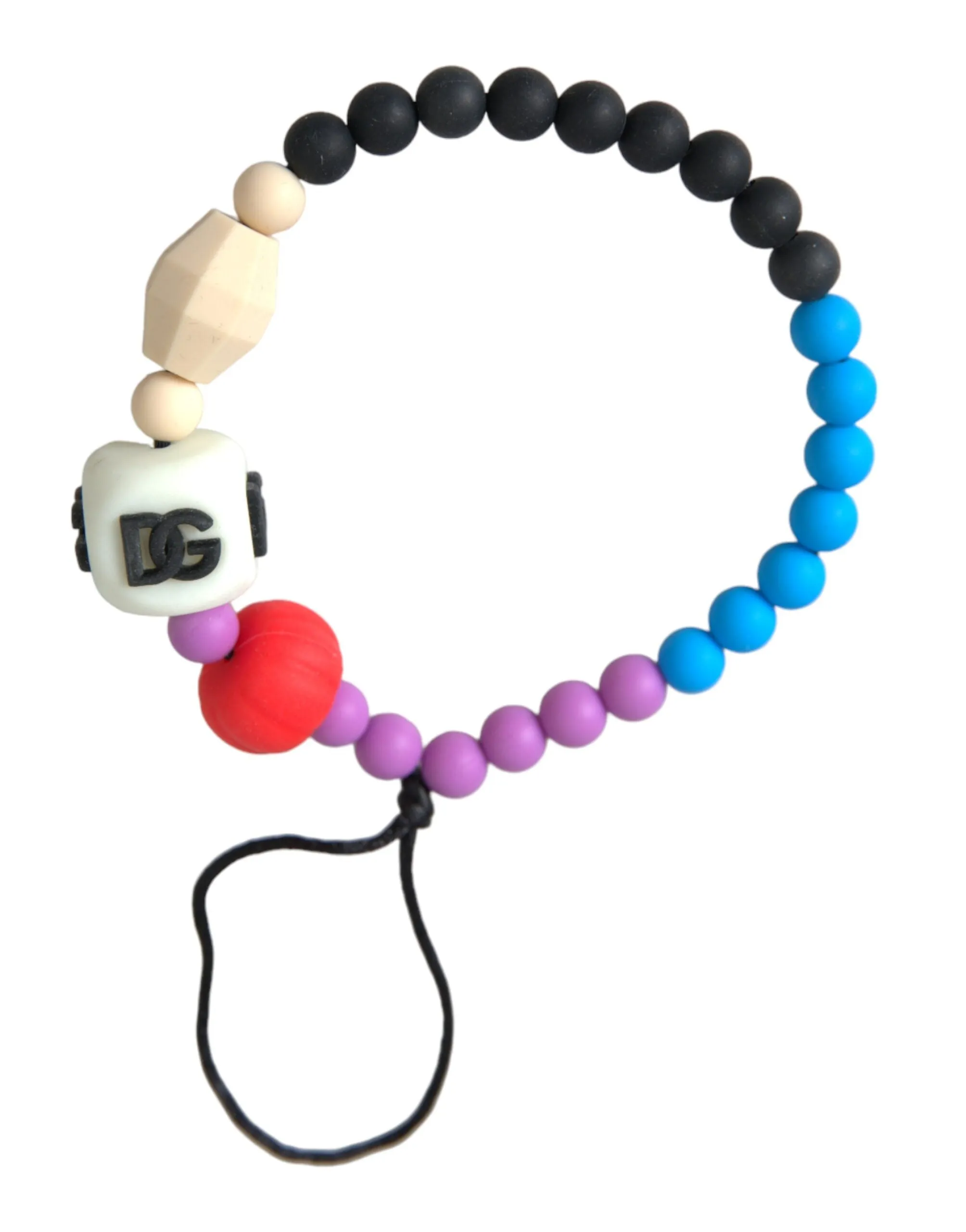 Multicolor Beaded DG Charm Fashion Bracelet sold by Louxly