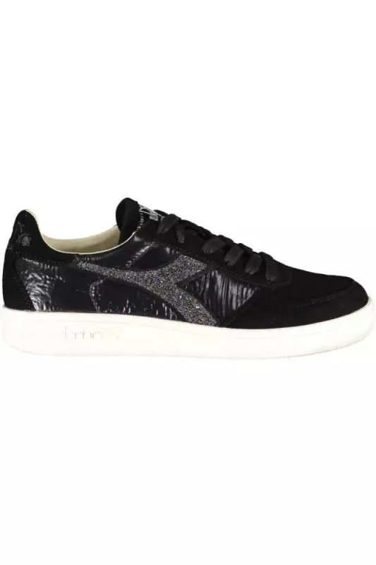 Black Leather Women Sneaker sold by Louxly