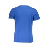 Chic Crew Neck Logo Tee in Cobalt Blue sold by Louxly