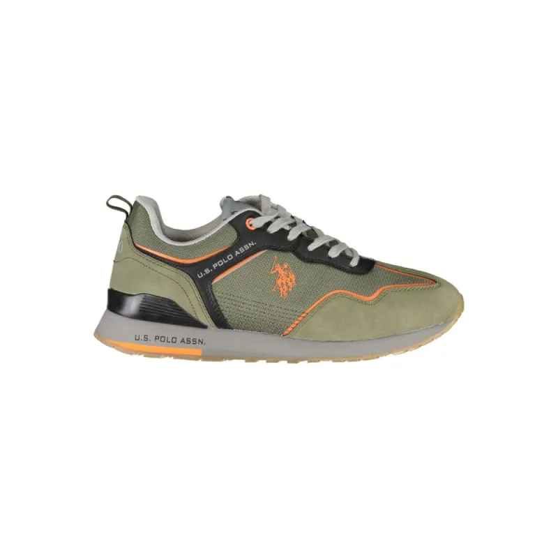 Chic Green Sneakers with Contrast Details sold by Louxly
