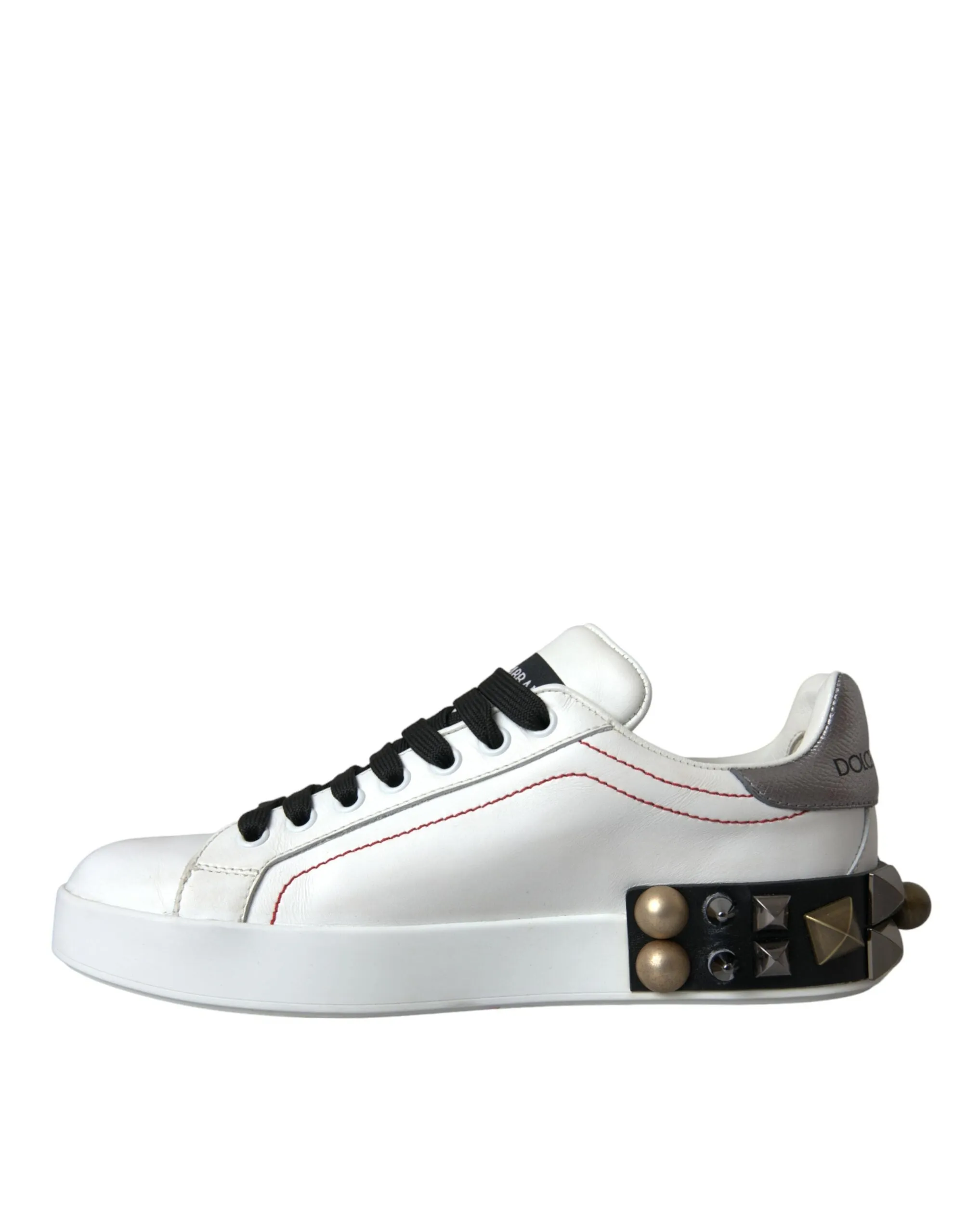 White Leather Crystal Roses Floral Sneakers Shoes sold by Louxly product image thumbnail 5