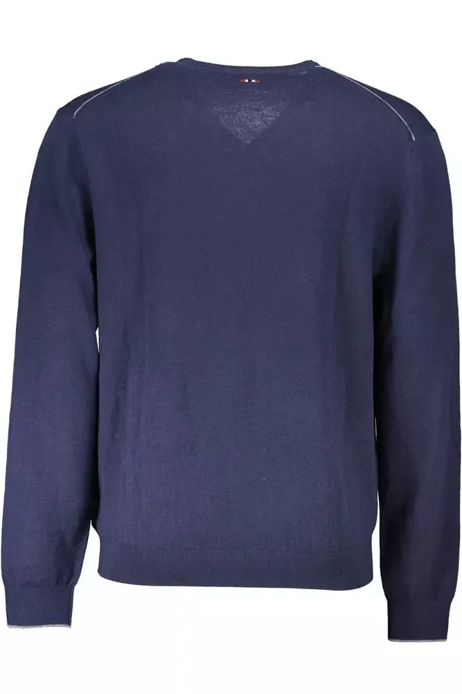 Blue Wool Men Sweater sold by Louxly product image thumbnail 2