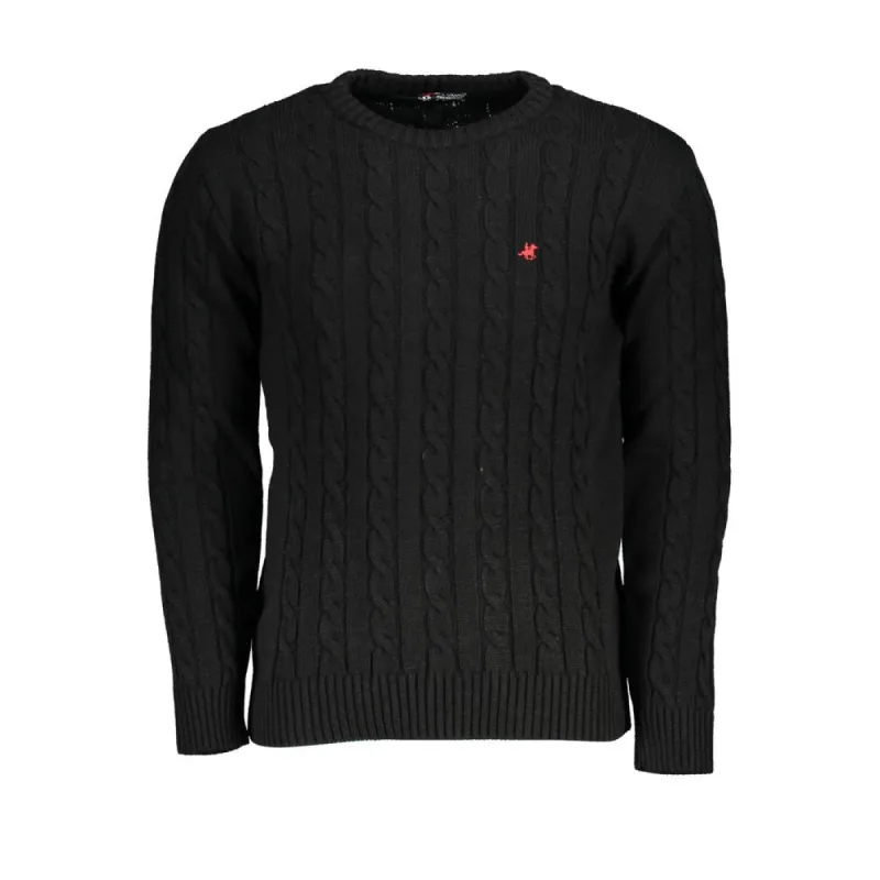 Black Fabric Sweater sold by Louxly