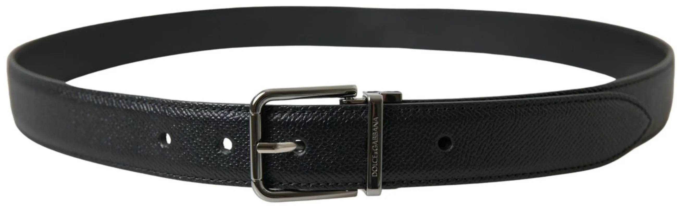 Elegant Black Leather Designer Belt sold by Louxly