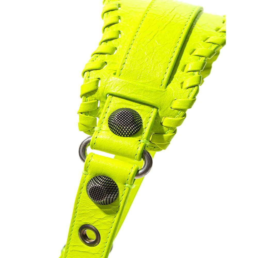 Sunny Yellow Leather Handbag Treasure sold by Louxly product image thumbnail 4