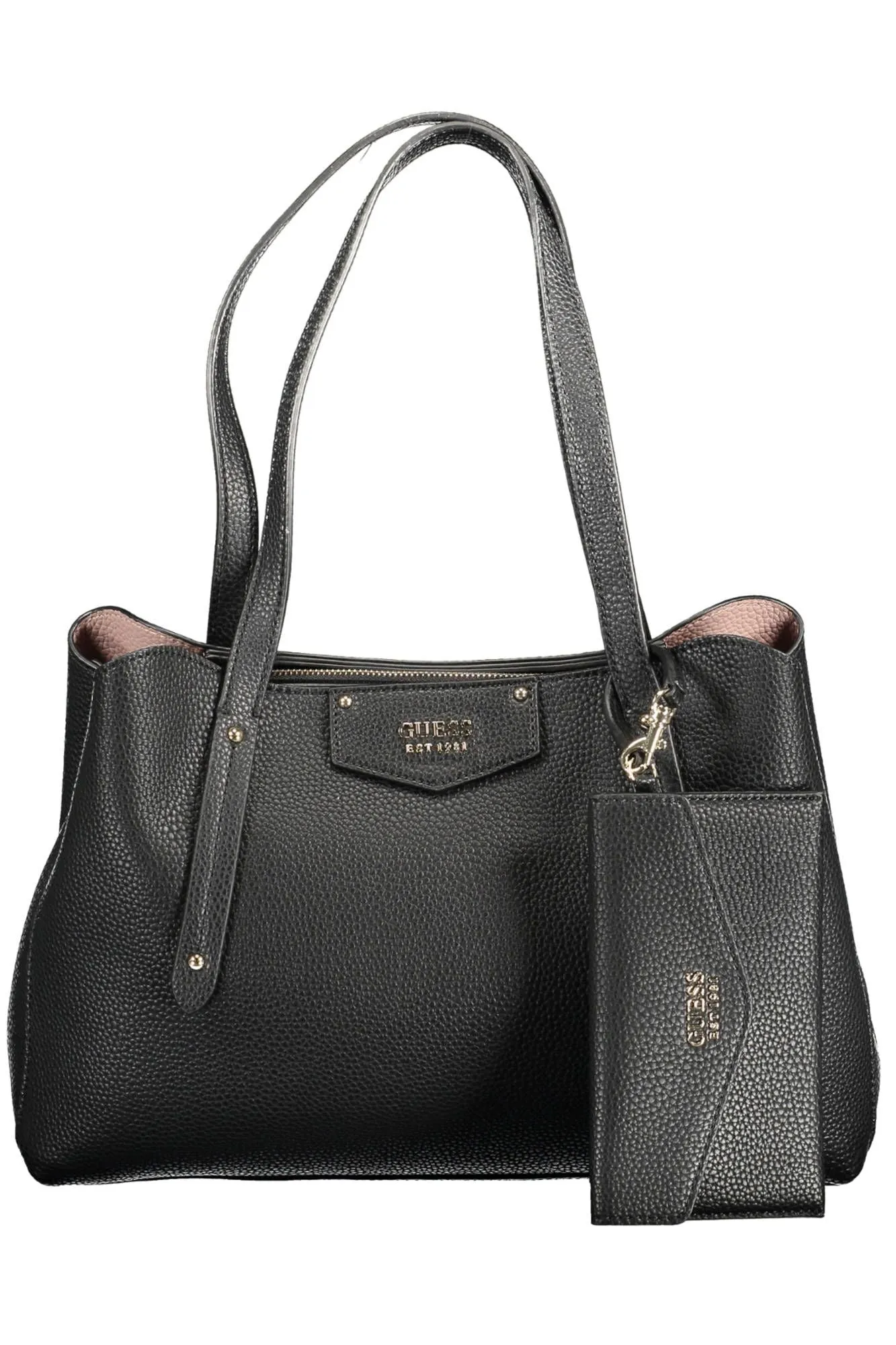 Chic Black Dual-Compartment Handbag sold by Louxly