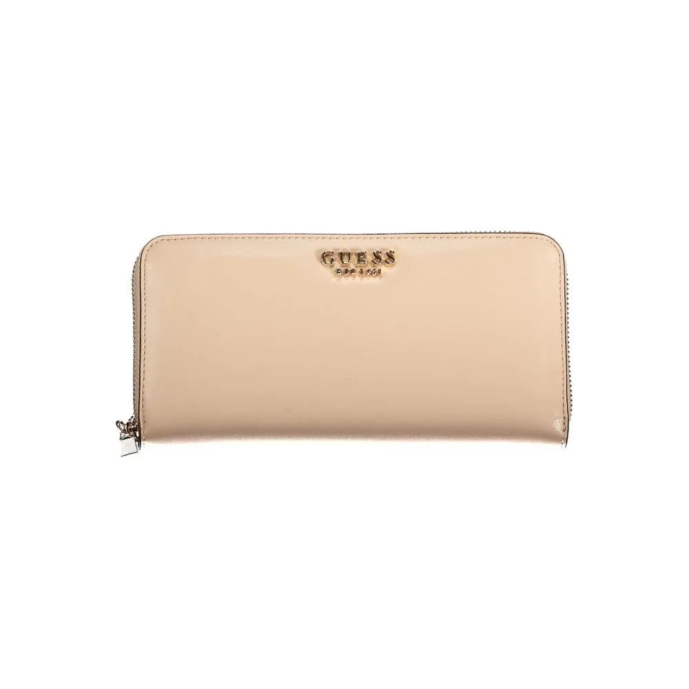 Beige Polyethylene Wallet sold by Louxly