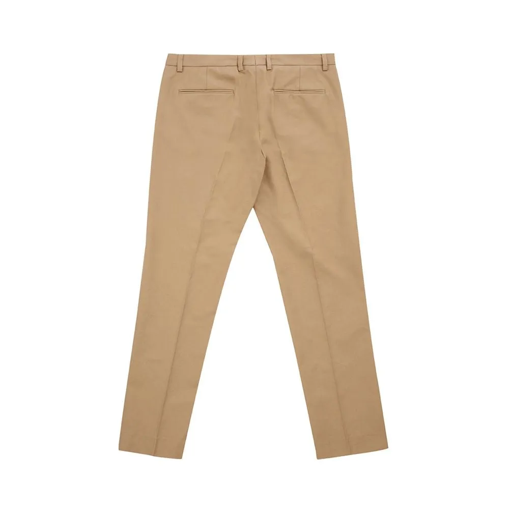 Elegant Brown Cotton Trousers for Women sold by Louxly product image thumbnail 2