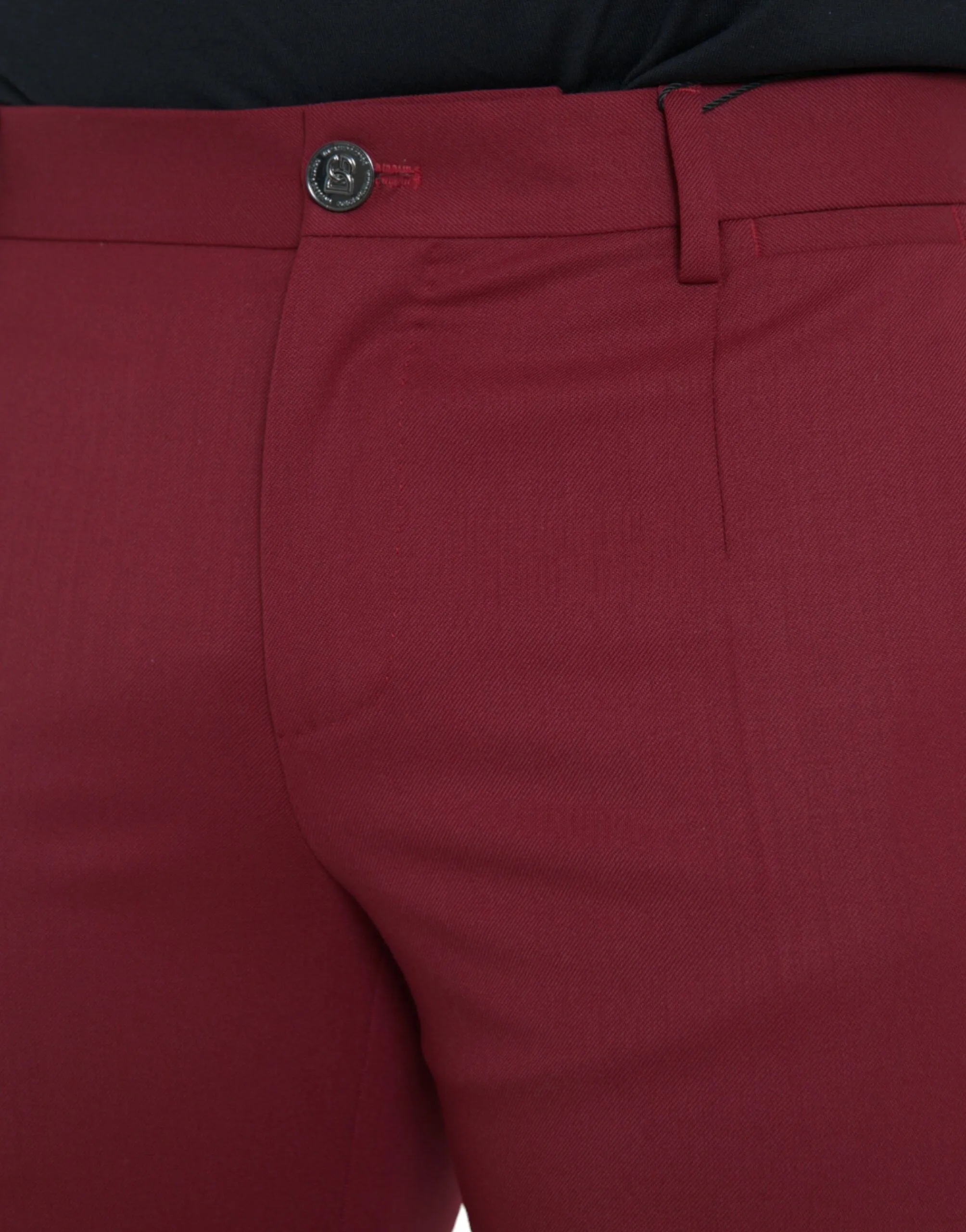 Red Wool Men Slim Fit Dress Pants sold by Louxly product image thumbnail 4