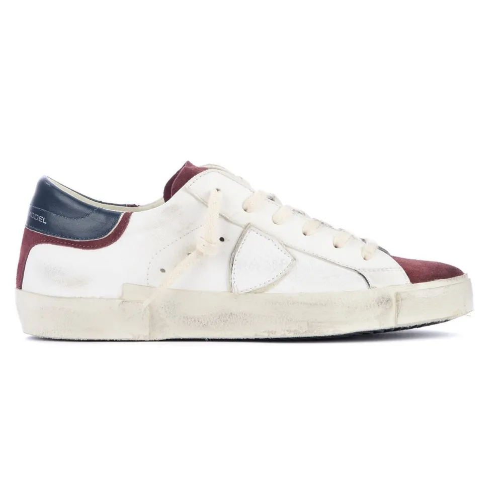 Elegant Leather Sneakers with Suede Accents sold by Louxly