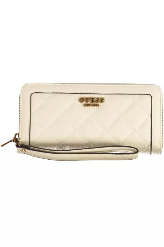 Beige Polyethylene Women Wallet sold by Louxly