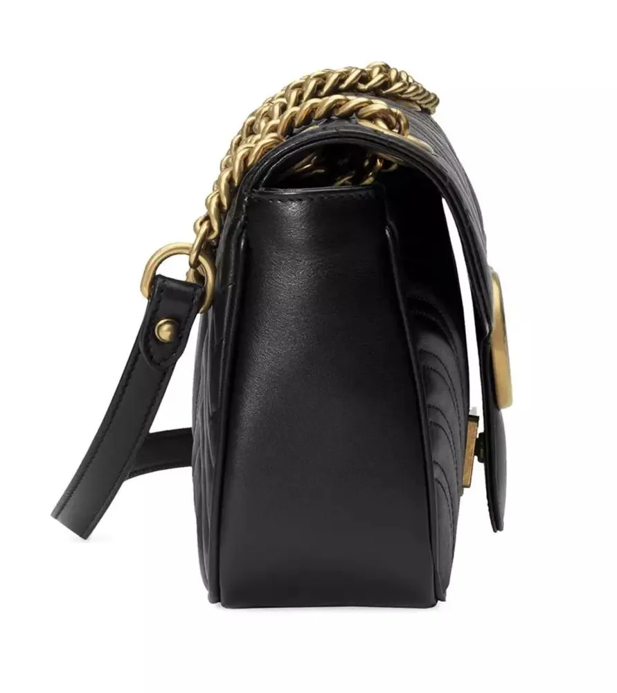 Elegant Chevron Quilted Leather Shoulder Bag sold by Louxly product image thumbnail 5