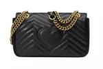 Elegant Chevron Quilted Leather Shoulder Bag sold by Louxly