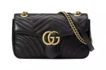 Elegant Chevron Quilted Leather Shoulder Bag sold by Louxly