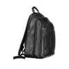 Black Leather Men Backpack sold by Louxly