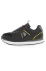 Black Polyester Men Sneaker sold by Louxly