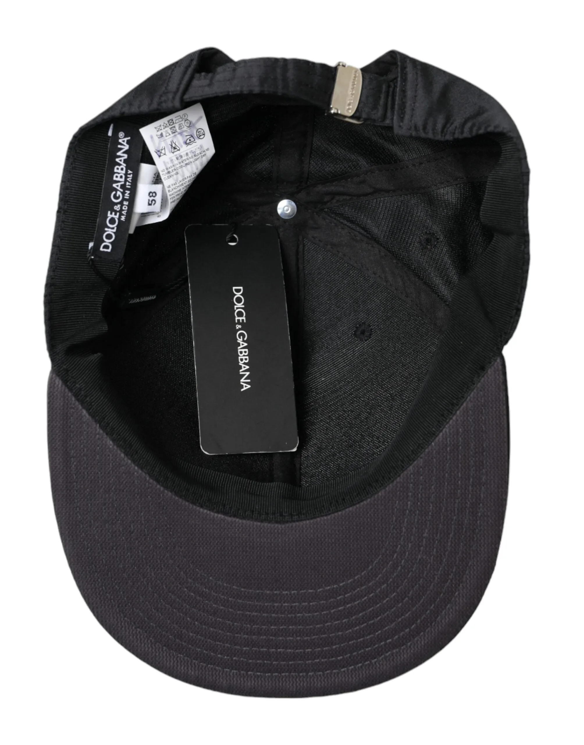 Black Silk Cotton Logo Baseball Hat Men sold by Louxly product image thumbnail 5