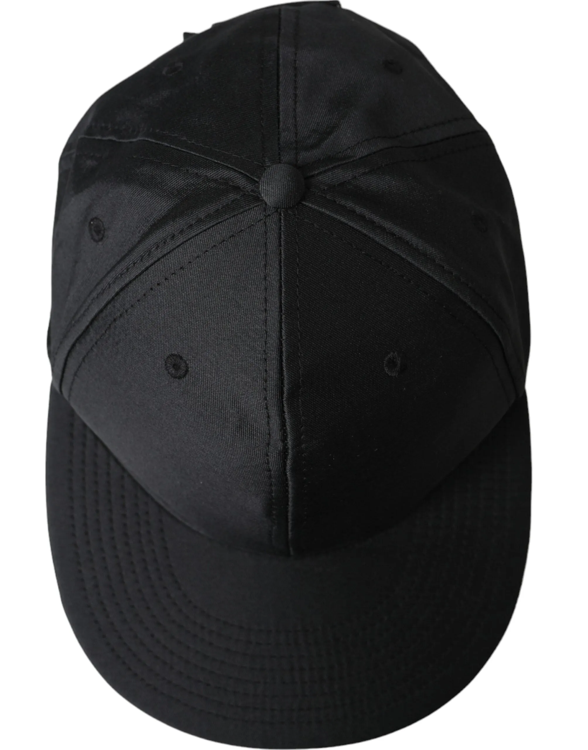 Black Silk Cotton Logo Baseball Hat Men sold by Louxly product image thumbnail 3