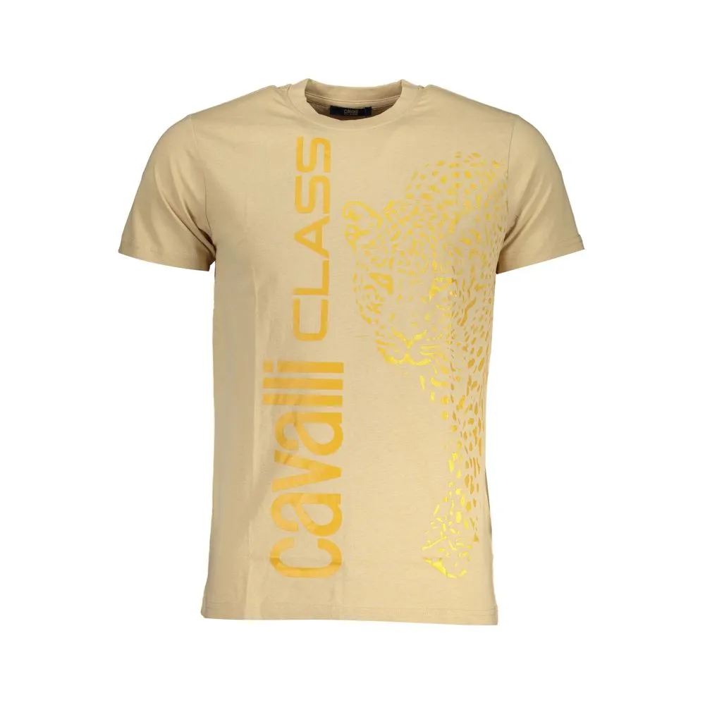 Beige Cotton T-Shirt sold by Louxly
