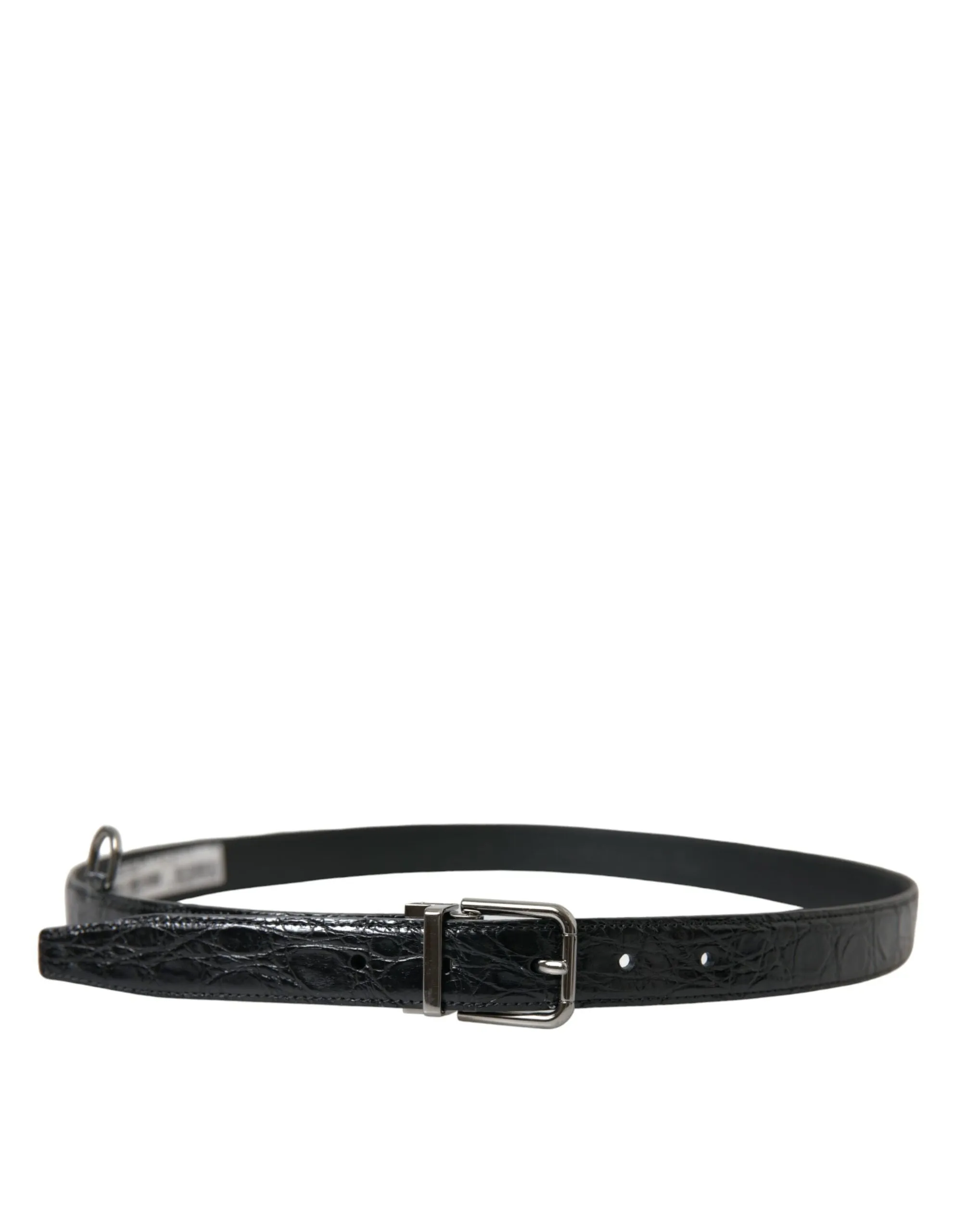 Elegant Black Leather Belt with Metal Buckle sold by Louxly product image thumbnail 2