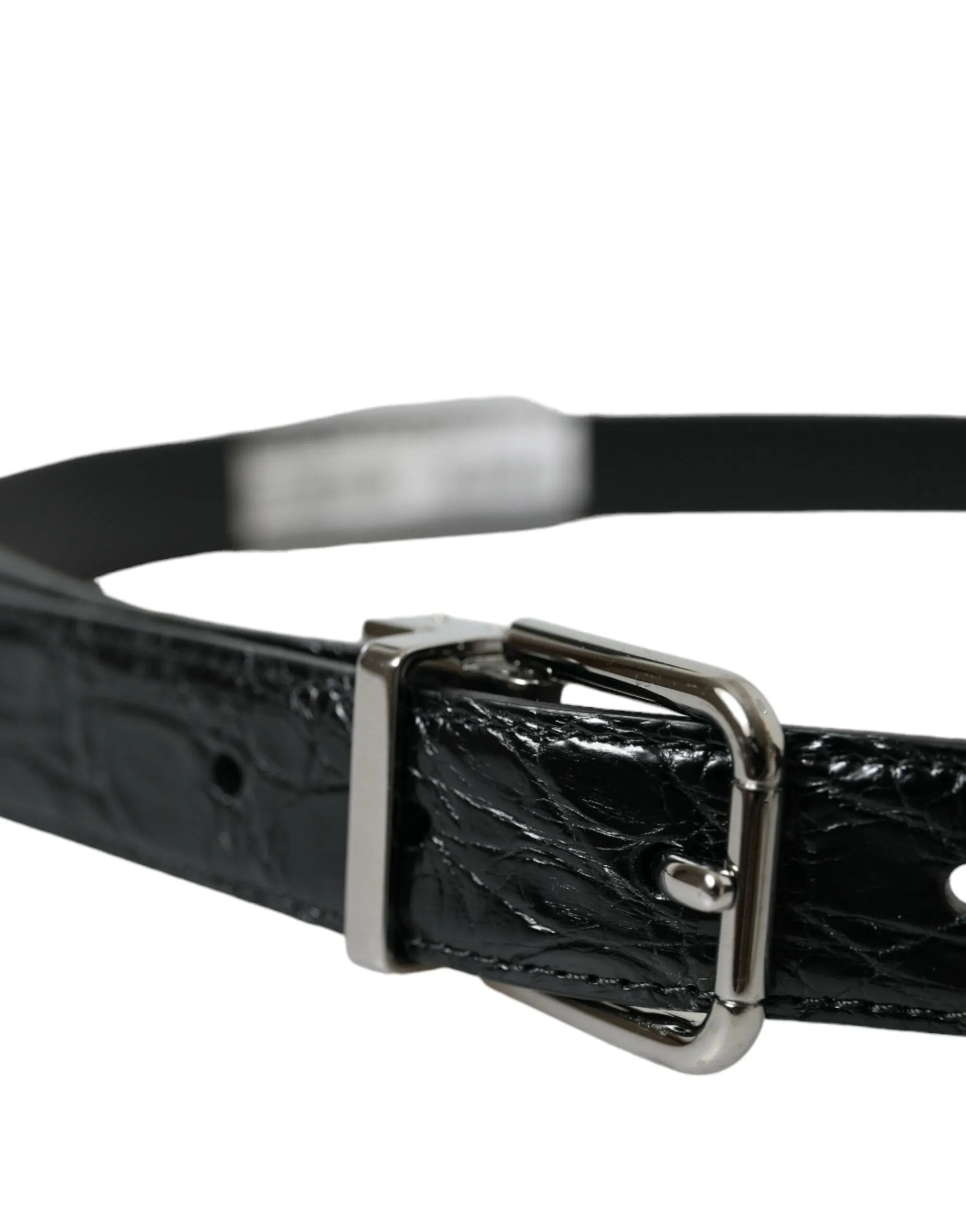 Elegant Black Leather Belt with Metal Buckle sold by Louxly product image thumbnail 3