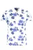 Elegant White Short Sleeve Polo for Men sold by Louxly