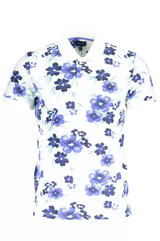 Elegant White Short Sleeve Polo for Men sold by Louxly