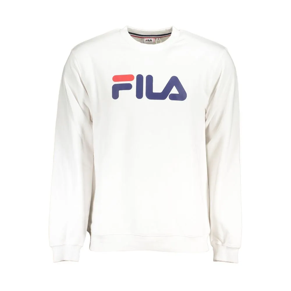 Classic Crew Neck Fleece Sweatshirt in White sold by Louxly