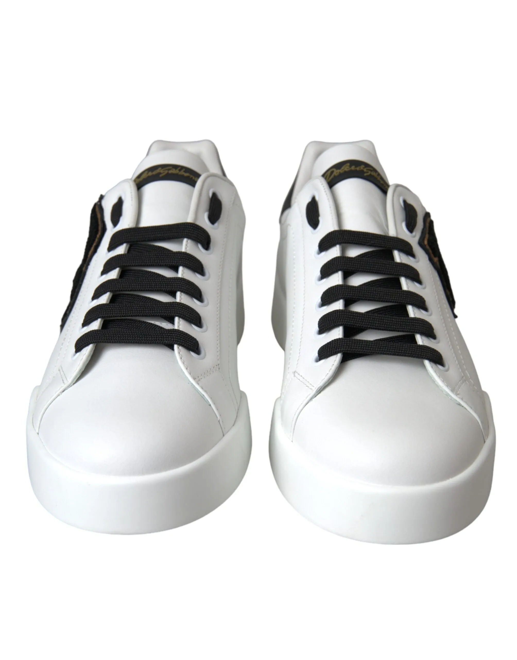 White Leather DG Logo Casual Low Top Sneakers Shoes sold by Louxly product image thumbnail 2