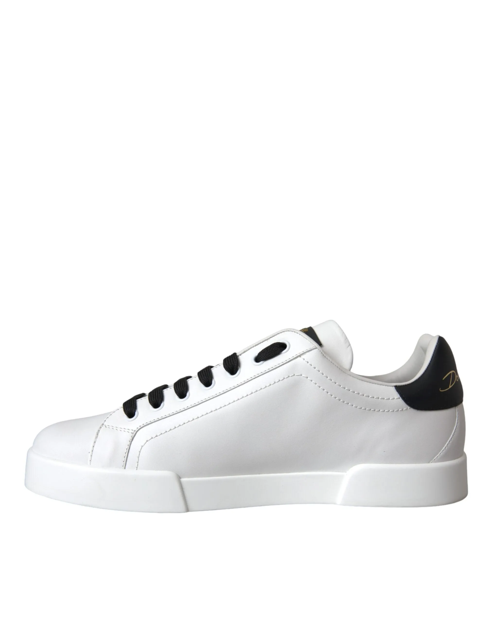 White Leather DG Logo Casual Low Top Sneakers Shoes sold by Louxly product image thumbnail 5