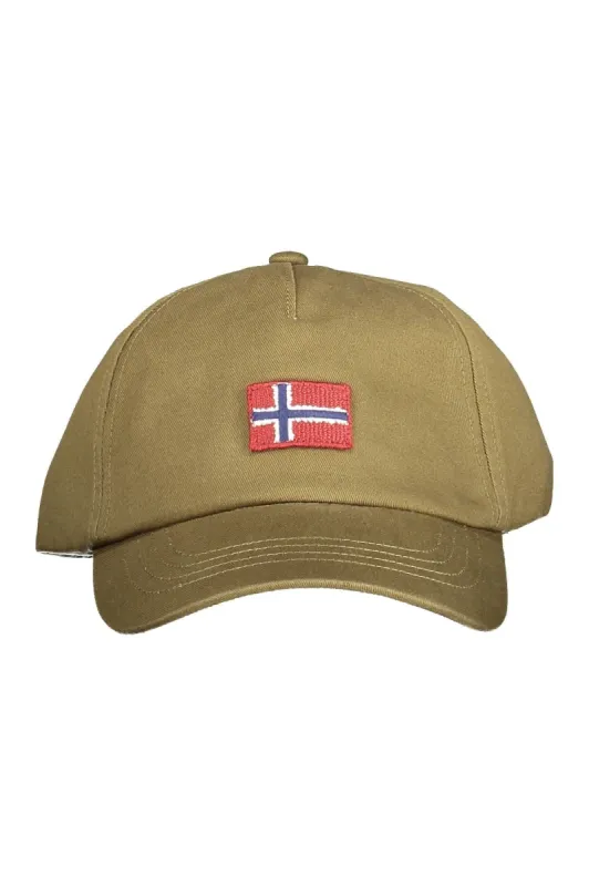 Chic Green Visor Hat with Iconic Logo sold by Louxly
