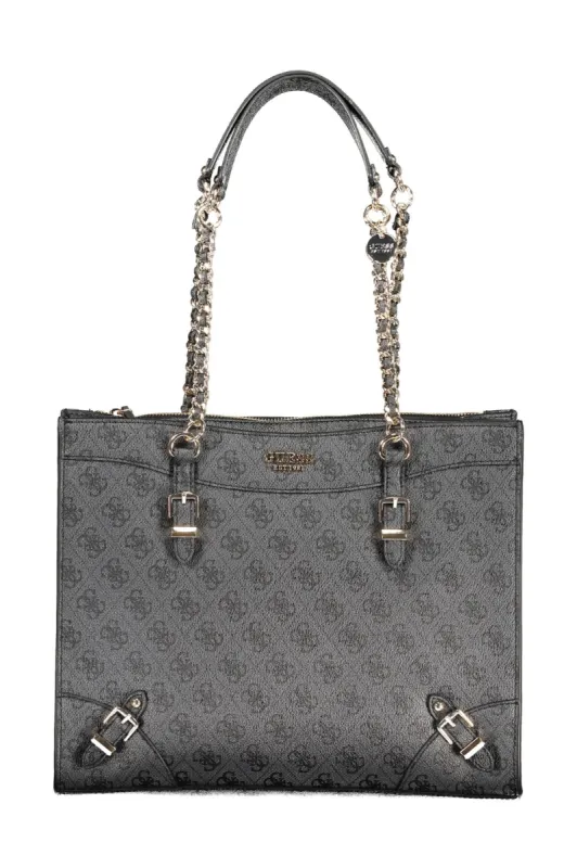 Black Polyethylene Women Handbag sold by Louxly